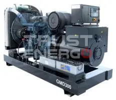 Дизельный генератор GMGen GMD300 с АВР Открытая на раме Doosan P126TI trustenergo.ru